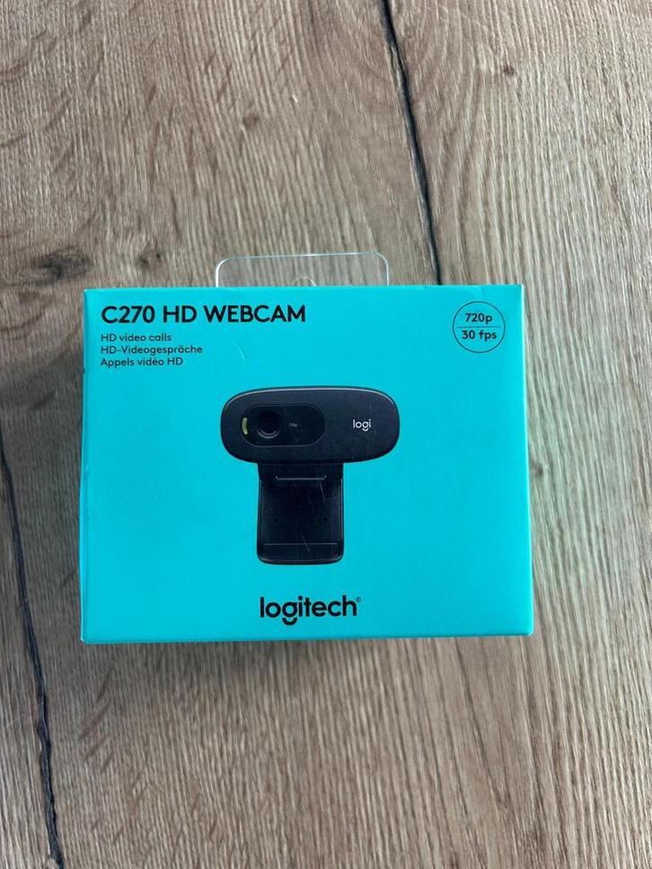 Logitech C270 HD Webcam - Nieuw in doos!, Computers en Software, Webcams, Nieuw, Bedraad, ChromeOS, Monitorclip, Ophalen of Verzenden