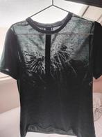 Denham heel mooi donkergroen opengewerkt t- shirt, maat S, Denham, Ophalen of Verzenden, Zo goed als nieuw, Korte mouw