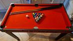 Mini biljart incl ballen krijt en 2 x keu + ook hockey, Ophalen, Gebruikt