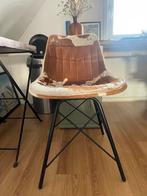 Stoel met koeienprint, Huis en Inrichting, Stoelen, Ophalen, Gebruikt, Leer, Eén