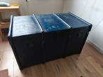 Vintage Hutkoffer - Blauw, Huis en Inrichting, Woonaccessoires | Kisten, Gebruikt, 50 tot 100 cm, 50 tot 75 cm, 50 tot 75 cm