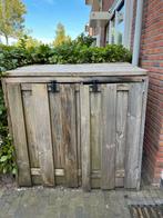 Container Kliko kast voor twee bakken, Ophalen, Gebruikt, Hout