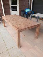 Robuuste en tijdloze eettafel 220 x 100 cm, Huis en Inrichting, Tafels | Eettafels, Ophalen, Gebruikt, 200 cm of meer, 50 tot 100 cm