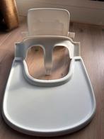 Stokke Tripp Trapp babyset + tafelblad- Wit, Kinderen en Baby's, Kinderstoelen, Ophalen, Gebruikt, Meegroeistoel, Stoelverkleiner