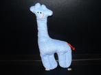 DIFRAX GIRAFFE BADSTOF BLAUW PLAT MET ROOD GEBORDUURD MONDJE, Nieuw, Ophalen of Verzenden