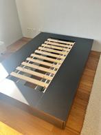 Bed 140x200 Nordli, Huis en Inrichting, Ophalen, Gebruikt, Eenpersoons, Zwart