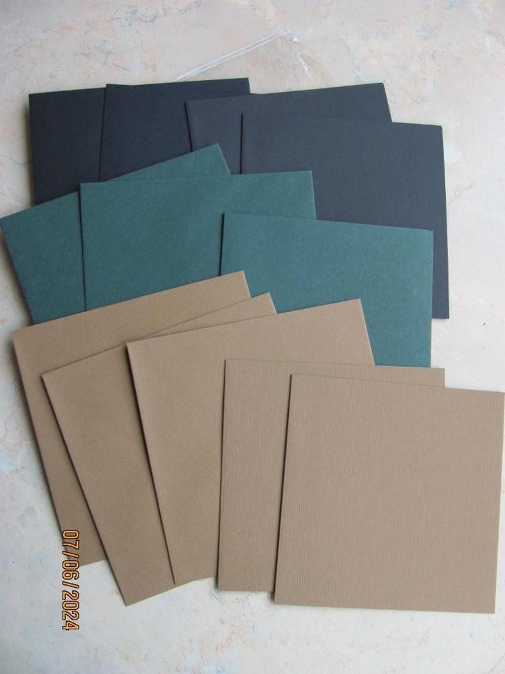 NIEUW dubbele gekleurde KAARTEN set vierkant ENVELOP papier, Hobby en Vrije tijd, Kaarten | Zelf maken, Nieuw, Blanco kaart of Basiskaart