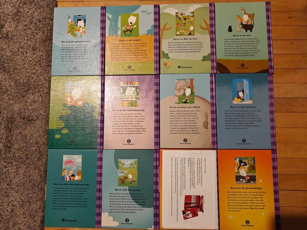 12 Borre boekjes van groep 1/2., Verzamelen, Speelkaarten, Jokers en Kwartetten, Ophalen of Verzenden, Speelkaart(en)