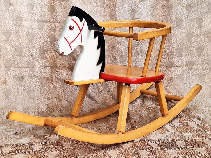 Hobbelpaard in uitstekende staat uit de jaren 50-60 Vintage, Kinderen en Baby's, Speelgoed | Hobbelfiguren, Zo goed als nieuw