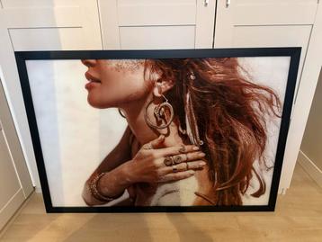 Grote ingelijste wanddecoratie – Bohemian stijl – 155 x 86cm beschikbaar voor biedingen