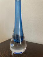 Vaas Val St. Lambert blauw, Antiek en Kunst, Antiek | Glas en Kristal, Ophalen of Verzenden