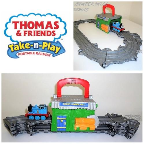 Thomas de Trein Take n Play Sodor Lumber Mill, Kinderen en Baby's, Speelgoed | Thomas de Trein, Zo goed als nieuw, Ophalen of Verzenden