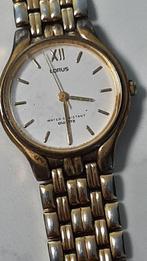 vintage horloge lorus - schakel band - verguld - waterdicht, Overige merken, Gebruikt, Staal, Polshorloge