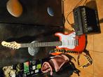 Rode max gitaar met diverse accessoires, Muziek en Instrumenten, Ophalen, Zo goed als nieuw, Solid body, Overige merken