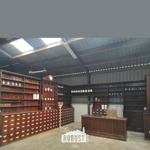 Authentiek apothekersinterieur | Apothekerskasten, Huis en Inrichting, Kasten | Wandmeubels, Zo goed als nieuw, 200 cm of meer