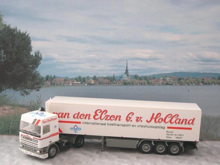 vd Elzen Daf 95 142304 Herpa, Hobby en Vrije tijd, Modelauto's | 1:87, Nieuw, Bus of Vrachtwagen, Herpa, Ophalen of Verzenden