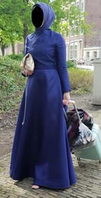 Elegante Feestjurk - Blauw, Kleding | Dames, Jurken, Blauw, Zo goed als nieuw, Onder de knie, Ophalen
