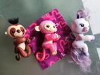 3 Fingerlings Aapje, Luiaard & Eenhoorn, Ophalen of Verzenden, Zo goed als nieuw, Overige typen