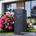 Logixbox - Pakket Brievenbus - Complete set - Grijs, Ophalen of Verzenden, Nieuw, Staal, Staande brievenbus