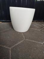 Kunststof Elho bloempot hoogglans wit, 25 tot 40 cm, Kunststof, Rond, Ophalen of Verzenden
