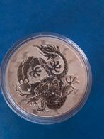 Single dragon 2021 1 oz zilver, Postzegels en Munten, Edelmetalen en Baren, Ophalen of Verzenden, Zilver
