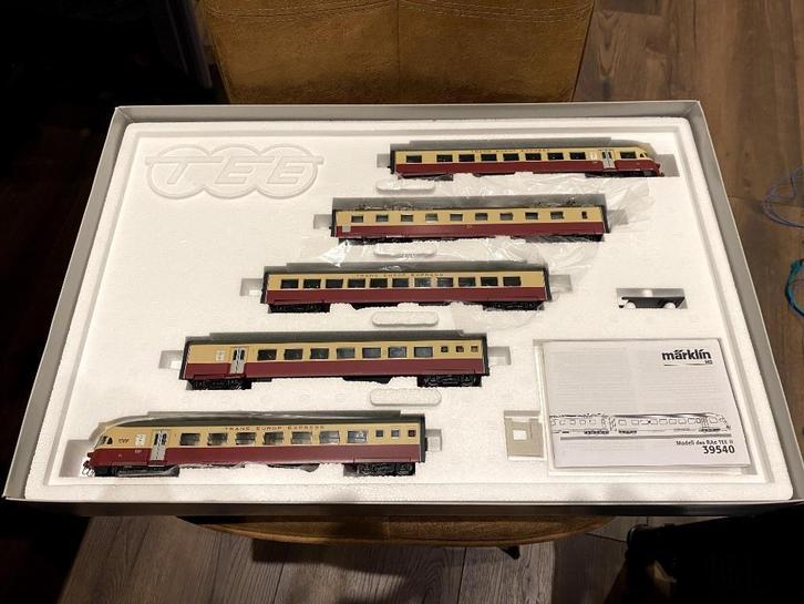 Märklin 39540 H0 5-Delig treinstel "Gottardo" RAe TEE II SBB, Hobby en Vrije tijd, Modeltreinen | H0, Zo goed als nieuw, Treinset