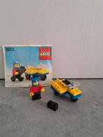 Vintage LEGO Legoland Set 603 motor met zijspan, Ophalen, Gebruikt, Complete set, Lego