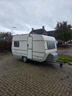 Leuke caravan met voortent en partytent!, Caravans en Kamperen, Overige merken, Standaardzit, 75 kg, Voortentlamp