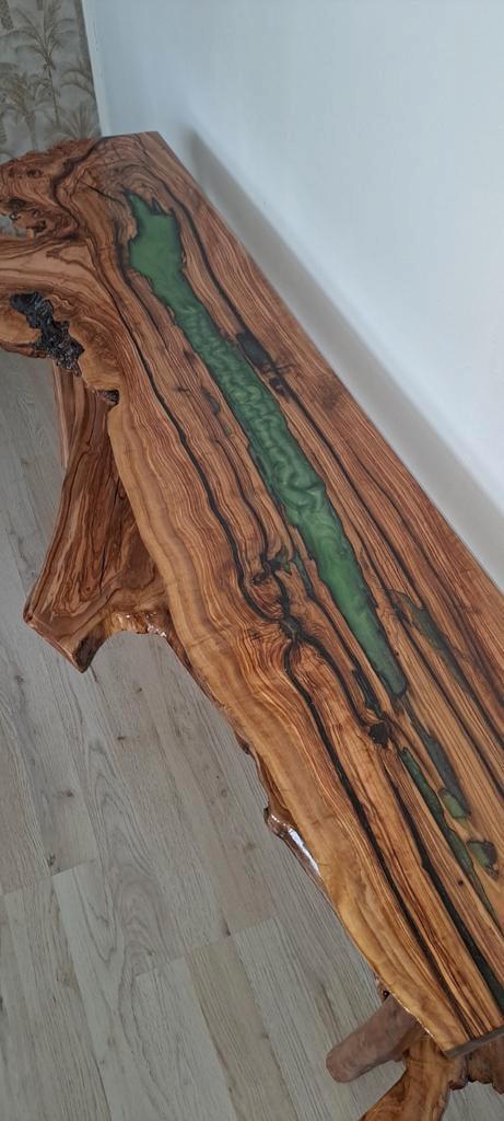 Olijfhout Epoxy TV Meubel decoratie stuk kast, Huis en Inrichting, Kasten | Televisiemeubels, Nieuw, Minder dan 100 cm, 150 tot 200 cm