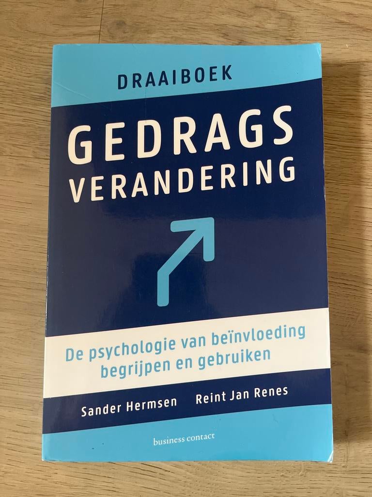 Draaiboek Gedragsverandering - Sander Hermsen, Ophalen of Verzenden, Zo goed als nieuw, Sociale psychologie