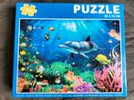 Puzzel Onderwaterwereld met Dolfijn ( 1000 stukjes ), Ophalen of Verzenden, 500 t/m 1500 stukjes, Zo goed als nieuw, Legpuzzel