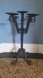 Smeedijzeren kaarsen standaard groot, Ophalen, Gebruikt, Metaal, 75 cm of meer