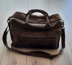 Micmagbags stoere luiertas van leer., Kinderen en Baby's, Luiertassen, Ophalen of Verzenden, Gebruikt