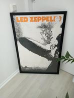 Led Zeppelin Burning Zeppelin (60 bij 90) houten lijst, Ophalen of Verzenden, Zo goed als nieuw, Rechthoekig, Minder dan 100 cm