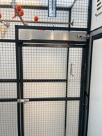 Aluminium antraciet voliere als nieuw., Dieren en Toebehoren, Vogels | Hokken en Kooien, Ophalen, Zo goed als nieuw, Aluminium