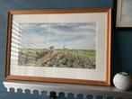 Texel Aquarel in Lijst, Antiek en Kunst, Kunst | Schilderijen | Klassiek, Ophalen of Verzenden
