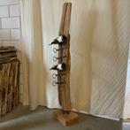 Wijnrek – teak / metaal – voor 6 flessen – TTM Wonen, 5 tot 15 flessen, Nieuw, Info@ttmwonen.nl, Taag 63, Den Haag (Forepark)