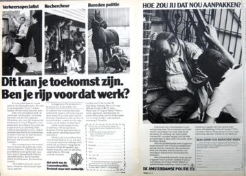 15 vintage reclames Kon Marechaussee Politie 54-86 landmacht beschikbaar voor biedingen
