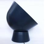 Stoere Donkerblauwe Metalen Vloerlamp, Huis en Inrichting, Lampen | Vloerlampen, Ophalen, Industrieel ontwerp, Gebruikt, Minder dan 100 cm