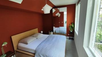 IKEA Malm Bed 160x200cm inclusief Matras en topper - afbeelding 3