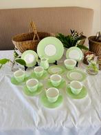 Wedgwood April Crayon Green 6pers thee servies porselein, Ophalen