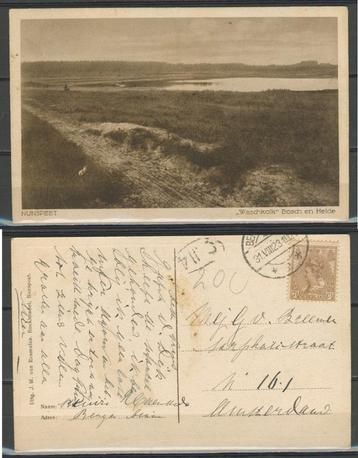 Nunspeet 1923 Waschkolk Bosch en Heide Ansichtkaart 900 jdu beschikbaar voor biedingen