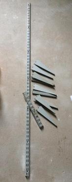 Wandrail dubbel met plankdraggers, Ophalen of Verzenden