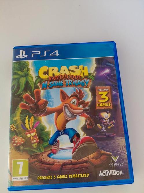 Crash Bandicoot N. Sane Trilogy – PS4 – Compleet & In Goe, Spelcomputers en Games, Games | Sony PlayStation Vita, Zo goed als nieuw