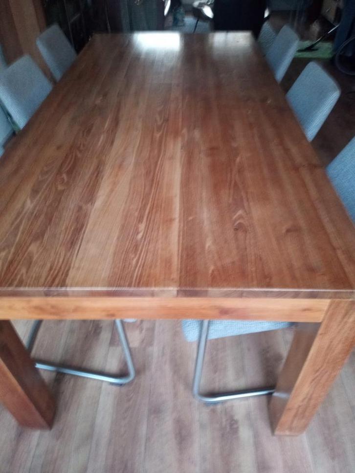 Hele mooie teak houten eettafel, Huis en Inrichting, Tafels | Eettafels, Zo goed als nieuw, 50 tot 100 cm, 200 cm of meer, Rechthoekig