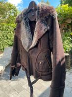 NIEUW BRUIN BIKERJASJE BONT GEVOERD, Maat 38/40 (M), Bruin, Vila, Nieuw