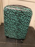 Hema Groen Zwarte Koffer - Zo Goed Als Nieuw, Hard kunststof, Minder dan 50 cm, Ophalen of Verzenden, Zo goed als nieuw