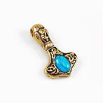Viking Thor s Hammer Hanger Heren Verguld Staal Talisman, Overige materialen, Birgitta-Gracht 33, 6465 EL Kerkrade, Nederland