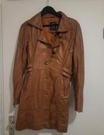 Prachtige echt lederen lange dames jas maat 36, Ophalen of Verzenden, Zo goed als nieuw, Maat 36 (S), Zwart