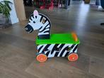 Houten zebrapaard - loopwagen, Ophalen, Gebruikt, Duw- of Trekspeelgoed